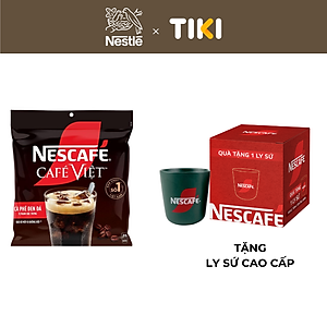 [Tặng Hũ Thủy Tinh NESCAFÉ (Tet 26) NESCAFE 750ml] Cà phê Hòa tan NESCAFÉ CAFÉ VIỆT 35 gói Vị Mạnh đặc trưng