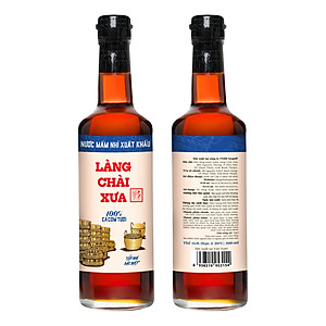 Nước mắm nhỉ Làng Chài Xưa xuất khẩu nhãn xanh thùng 6 chai thủy tinh 500ml cốt nhỉ đặc biệt vị dịu nhẹ gu Việt Kiều giới trẻ thành thị nước mắm nguyên chất sạch nước mắm nhĩ từ thùng lều gỗ 100% cá cơm tươi muối tinh khiết chuẩn xuất khẩu