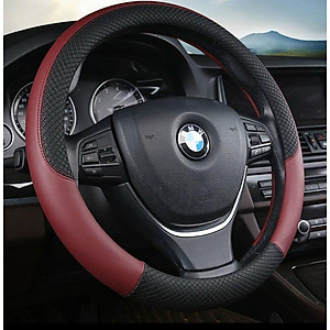 Bọc vô lăng da TpU chỉ viền, phối màu Size 38 cm cho ô tô 4 đến 7 chỗ