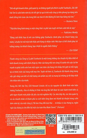 Sách Dốc Hết Trái Tim - Cách Starbucks Xây Dựng Công Ty Bằng Từng Tách Cà Phê (Tái Bản 2018)