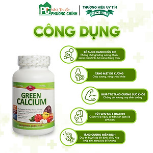 Canxi Hữu Cơ Olympian Labs Green Calcium Dễ Hấp Thu, Hạn Chế Gây Táo Bón, Nóng Trong 100 Viên/Hộp
