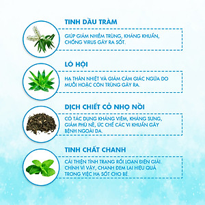 Khăn Lau Hạ Sốt Cho Bé Oribebe 0+ Hạ Nhiệt Giảm Sốt An Toàn Cho Bé Từ Thiên Nhiên