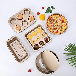 Set 5 Khay Nướng Bánh Đủ Kiểu Dáng Chống Dính, Dụng Cụ Tiện Lợi Cho Nhà Bếp - Chính Hãng MINIIN