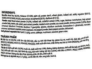 Thùng 20 gói mì Jin Hải Sản vị Tôm và Mực Ottogi 120gx20