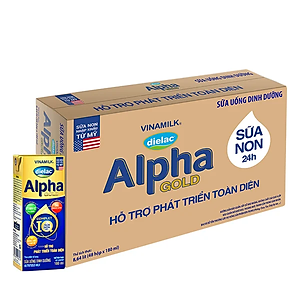 Thùng 48 Hộp Sữa Bột Pha Sẵn Vinamilk Dielac Alpha Gold IQ 180ml