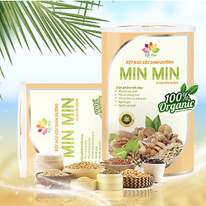 Bột Ngũ Cốc Lợi Sữa Min Min 500G Mẫu Mới 29 Loại Hạt Cao Cấp - Ngũ CỐc Bổ Sung Dinh Dưỡng và Lợi Sữa Cho Mẹ Sau Sinh