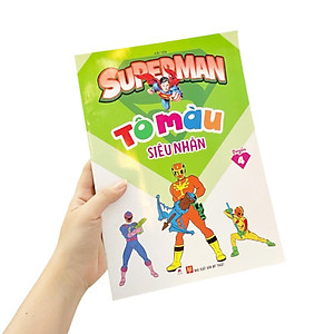 Sách Tô Màu Siêu Nhân Superman Quyển 4