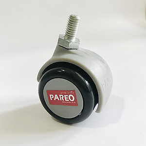 Bộ 4 bánh xe cọc vít ren 38-50mm cho ghế/bàn xoay văn phòng nội thất - tải 40kg - Happy Move Thái Lan