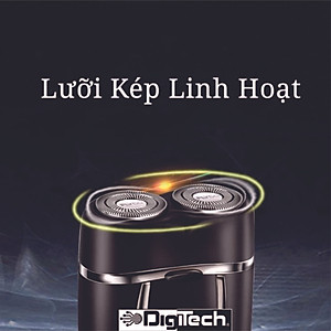 Máy Cạo Râu Mini 2 Lưỡi Cạo Nổi - (Tặng kèm 2 lưỡi cạo thay thế ) Máy Cạo Râu Đa Năng Đầu Cạo Chống Nước, cạo sạch chân râu, dung lượng pin lớn Hàng chính hãng