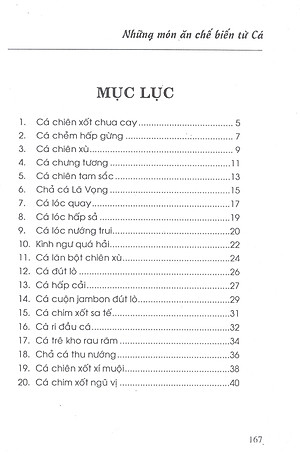 Sách Những Món Ăn Chế Biến Từ Cá (Tái Bản)