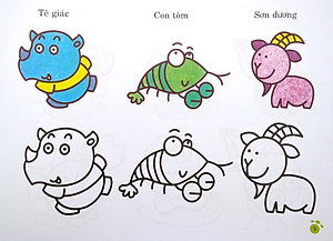 Sách Bàn Tay Nhỏ Vẽ Tranh - Động Vật Đáng Yêu