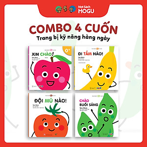 Truyện Ehon bé 1-2-3 tuổi - Bộ 4 cuốn Kỹ năng hàng ngày