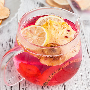 Hộp 30 gói trà detox hoa quả sấy khô 3 vị robimart giảm cân, giữ dáng, đẹp da - tặng kèm bình 1000ml, đường