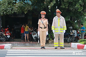 Áo Mưa Bộ (CSGT) Cảnh Sát Giao Thông, Có Phản Quang Trong Suốt