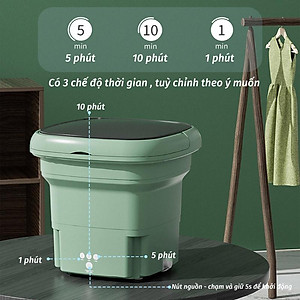 Máy Giặt Mini Tự Động Máy Giặt Gấp Gọn Khử Khuẩn Bằng Ánh Sáng Xanh SUMI