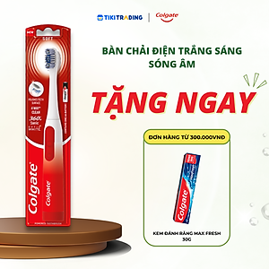 Bàn chải điện Colgate Sonic Optic White trắng sáng sóng âm