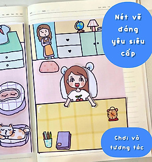 Bộ Tranh Tương Tác Cô Tiên Xanh - Búp Bê Giấy