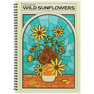 Tập Vẽ Lò Xo A4 - Sketchbook Van Gogh Inspire - Wild Sunflowers - Giấy Trơn - 30 Trang 220gsm - The Sun