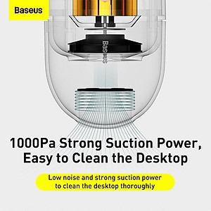 Máy hút bụi Baseus C2 dạng viên nang để bàn -Hàng Chính Hãng 