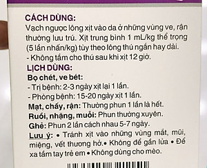 Chai xịt trị ve rận bọ chét ở Chó Spray Dog Giúp diệt sạch ve, rận, bọ chét Sản xuất tại Vemedim Việt Nam