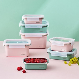 Hộp đựng thực phẩm LocknLock LST511 nhiều size, Hàng chính hãng, thép không gỉ, khóa cạnh chắc chắn - JoyMall