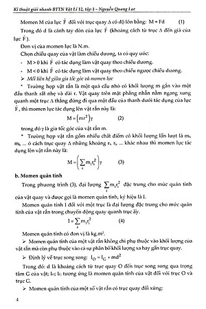 Sách Kĩ Thuật Giải Nhanh Bài Tập Trắc Nghiệm Vật Lí 12 (Tập 1)