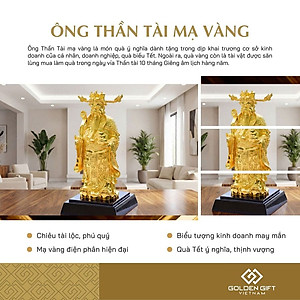 Quà tặng khai trương: Tượng Thần tài phong thuỷ mạ vàng 24K