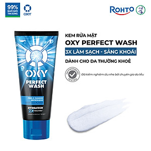Sữa rửa mặt cho nam Oxy sạch sâu mát lạnh dạng kem Oxy Perfect Wash 100g
