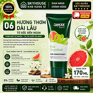 Dầu xã mềm mượt tóc ngăn ngừa chẻ  ngọn cao cấp độc quyền Damode Pink Grapefruit Conditioner chai 170ml