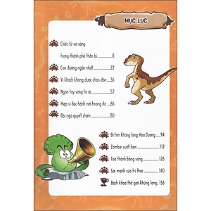 Sách Trái Cây Đại Chiến Zombie-Thế Giới Khủng Long - Tập 5: Khủng Long Và Tòa Thành Vàng (Tái Bản)