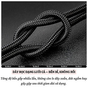 Cáp Sạc Đa Năng 3in1 sạc nhanh 60W USB-C ra 2 cổng Type-C + 1 cổng L cho iPhone / cho iPad hiệu WIWU Starlink - Chống Rối, Siêu Bền, Chip Thông Minh Tích Hợp, Sạc An Toàn - Hàng nhập khẩu