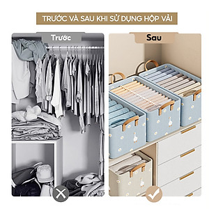 Hộp Đựng Quần Áo Có Khung Cố Định -Thiết Kế Gấp Gọn Thông Minh Giỏ Đựng Đồ Lót Giúp Tiết Kiệm Không Gian - HÀNG CHÍNH HÃNG MINIIN