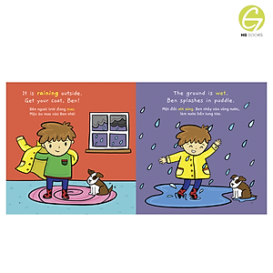 Sách - Bộ 6 cuốn Ehon song ngữ Việt - Anh: My World - Thế Giới Quanh Em - Tặng file nghe giúp bé làm quen với Tiếng Anh