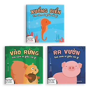 Combo 3 Cuốn Sách Ehon: Ai Giấu Cái Gì Đó (Dành Cho Trẻ Từ 0 - 4 Tuổi)