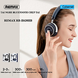 Tai nghe bluetooth chụp tai Remax RB-620HB kiểu dáng on-ear - Hàng chính hãng