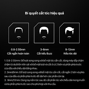 Tông đơ cắt tóc đa chức năng Enchen Beardo2 chất liệu thép không gỉ nhiều cữ linh hoạt - Hàng chính hãng