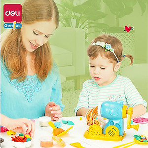 Đất Nặn Làm Bếp Làm Kem Mì Cùng Bé Khuôn Và Máy Thủ Công Deli - Đồ Chơi Giáo Dục Nhập Vai Thông Minh Cho Bé - 67801 67802 67805 YC