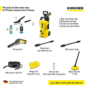 Máy phun rửa áp lực cao Karcher K 2 Power Control Car & Home