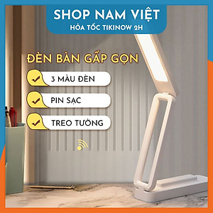 Đèn Bàn Gấp Gọn Treo Tường Tích Điện, Điều Chỉnh Ánh Sáng