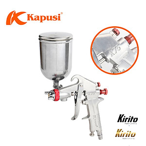 Súng phun sơn khí nén có chỉnh gió Kapusi Japan, đầu béc 1.5mm, 4 và 10 lỗ péc phun