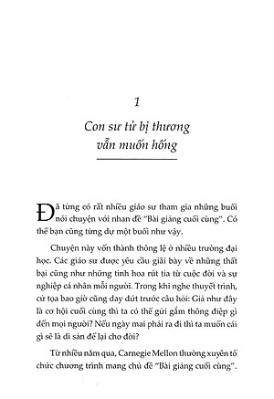 Sách Bài Giảng Cuối Cùng