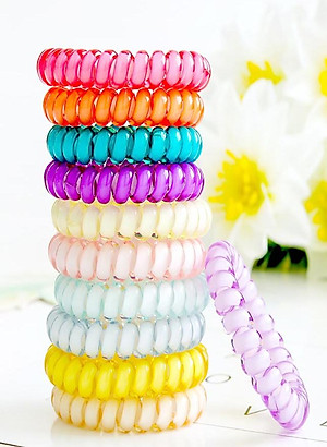 Hộp 10 dây cột tóc lò xo siêu tiện lợi COT99