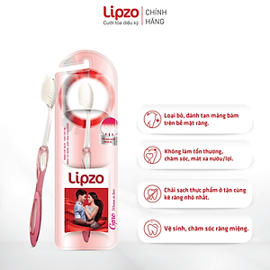Bàn Chải Đánh Răng LIPZO Gpro Phù Hợp Nữ Giới Công Nghệ Nano Kháng Khuẩn Lông Nở Kết Hợp Chỉ Tơ Nha Khoa