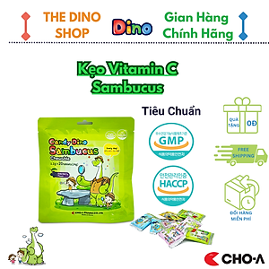 Kẹo Dino Sambucus Bổ Sung Kẽm Và Vitamin C Giúp Trẻ Ăn Ngon (20 viên/gói)