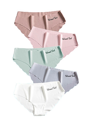 Combo 10 Quần Lót Nữ Đúc Su Viền Sóng Không Đường May Vibrant Girl ( Màu ngẫu nhiên)-LN034