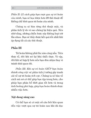 Sách Muốn Thành Công Nói Không Với Trì Hoãn – 21 Nguyên Tắc Vàng Đập Tan Sự Trì Hoãn