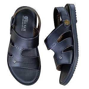 Giày Sandal Nam HA NAM Da Bò Thật Cao Cấp Đế Cao Su Chống Trơn Trượt DNA2243