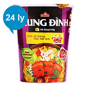 Thùng 24 Ly Mì Khoai Tây Cung Đình Hương Vị Thịt Hầm Nấm