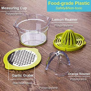 Bộ Dụng Cụ Vắt Cam Đa Năng Chất Liệu Nhựa An Toàn Cao Cấp - Hàng Chính Hãng 