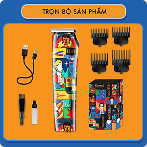 Tông đơ chấn viền Kemei KM-5017H thiết kế độc đáo, sử dụng sạc USB tiện lợi có thể cắt tóc, cạo râu, cạo đầu fade tóc... Hàng chính hãng